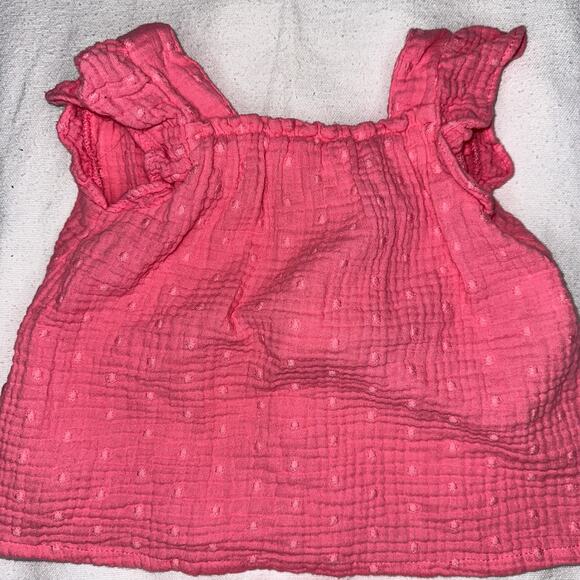 Zara Baby 2-Piece Pink Ruffle Set 6-9 Months - Picture 3 of 8